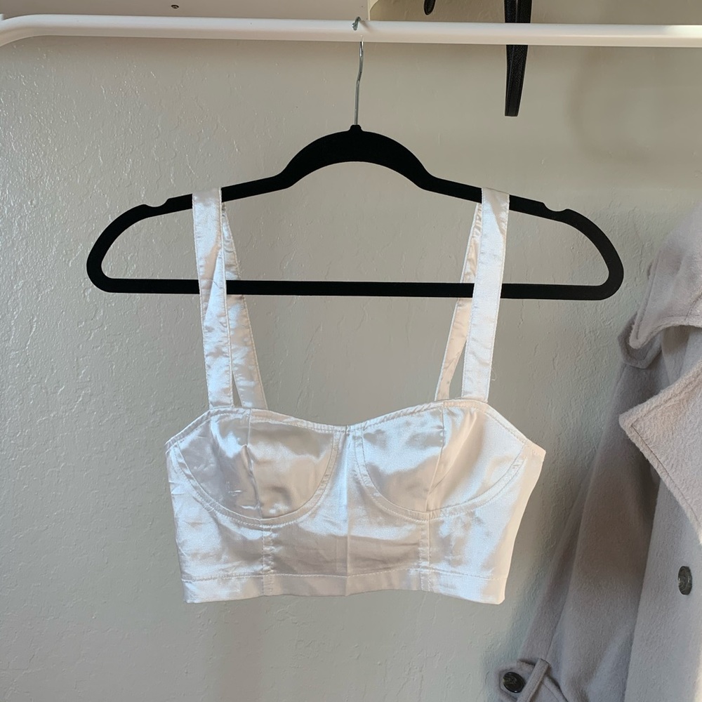 Satin Bustier Top